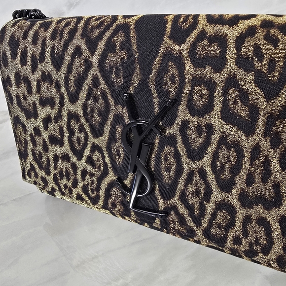 🔥RARE🔥Yves Saint Laurent Kate Leopard Print Chain Bag - Picture 6 of 15